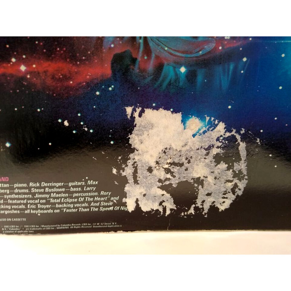 Bonnie Tyler Faster Than The Speed Of Light Vinyl LP Record 1983 Total Eclipse - Picture 3 of 3